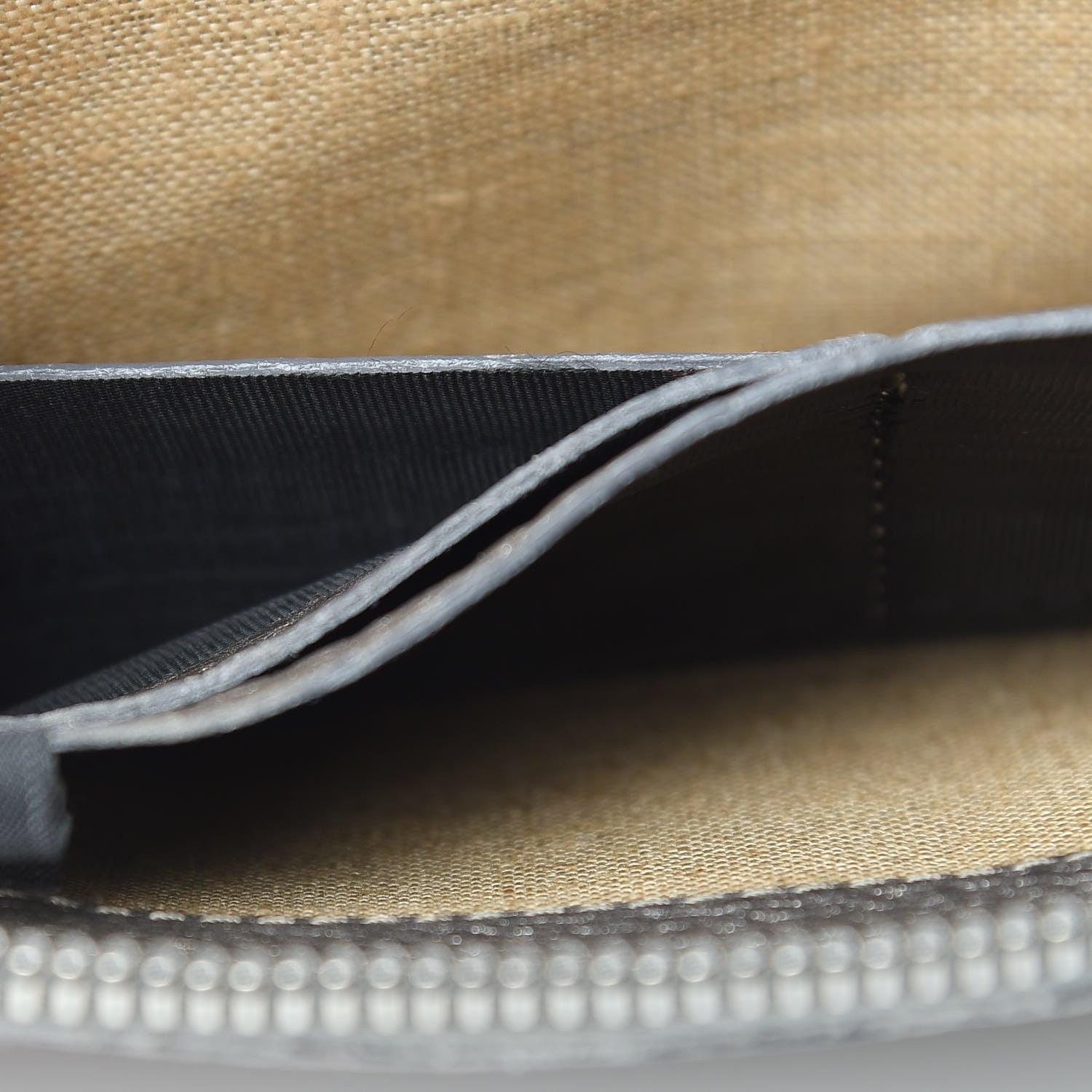 Fendi Cuoio Romano Selleria Zip Around Wallet Peltro 13 of 14