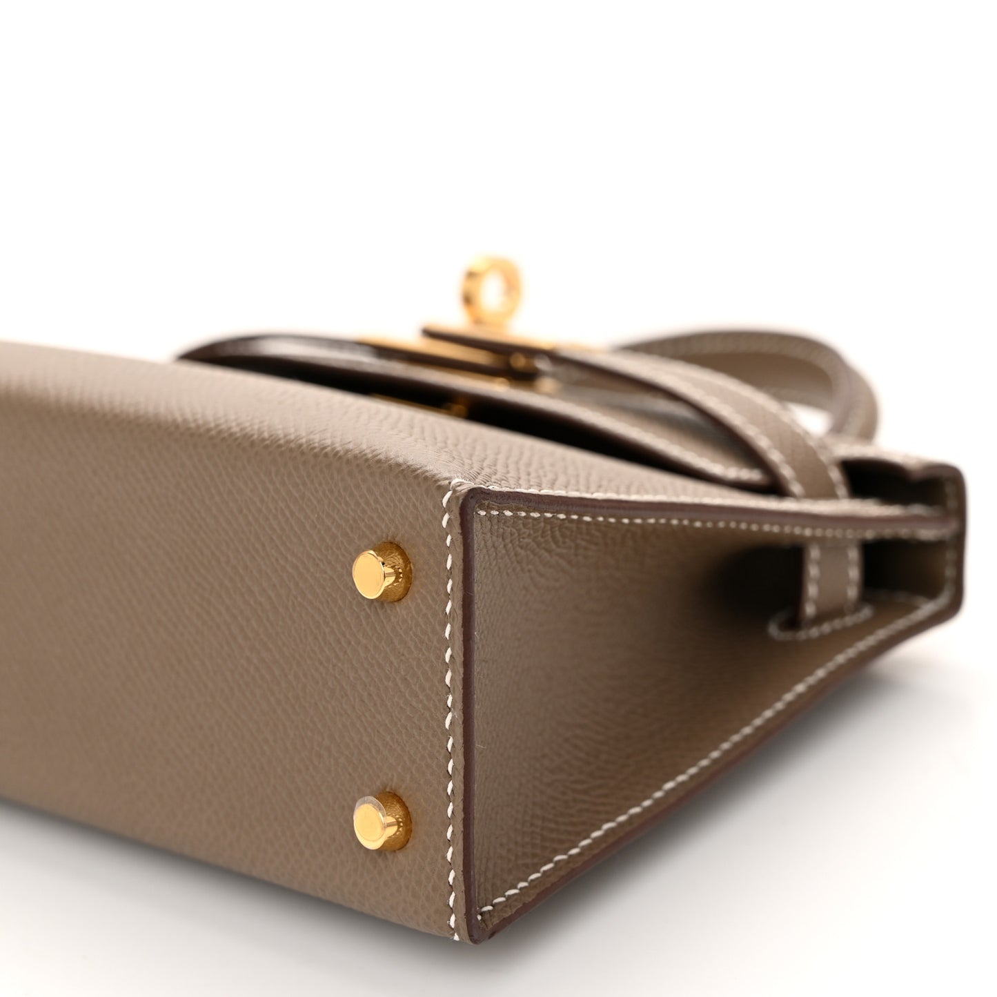 Epsom Mini Kelly Sellier 20 Etoupe