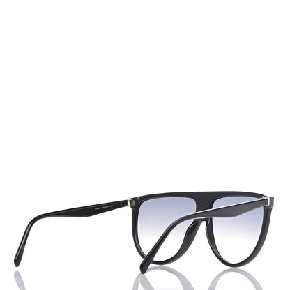 Celine Flat Top Shield Sunglasses CL 40006IN Black 4 of 7