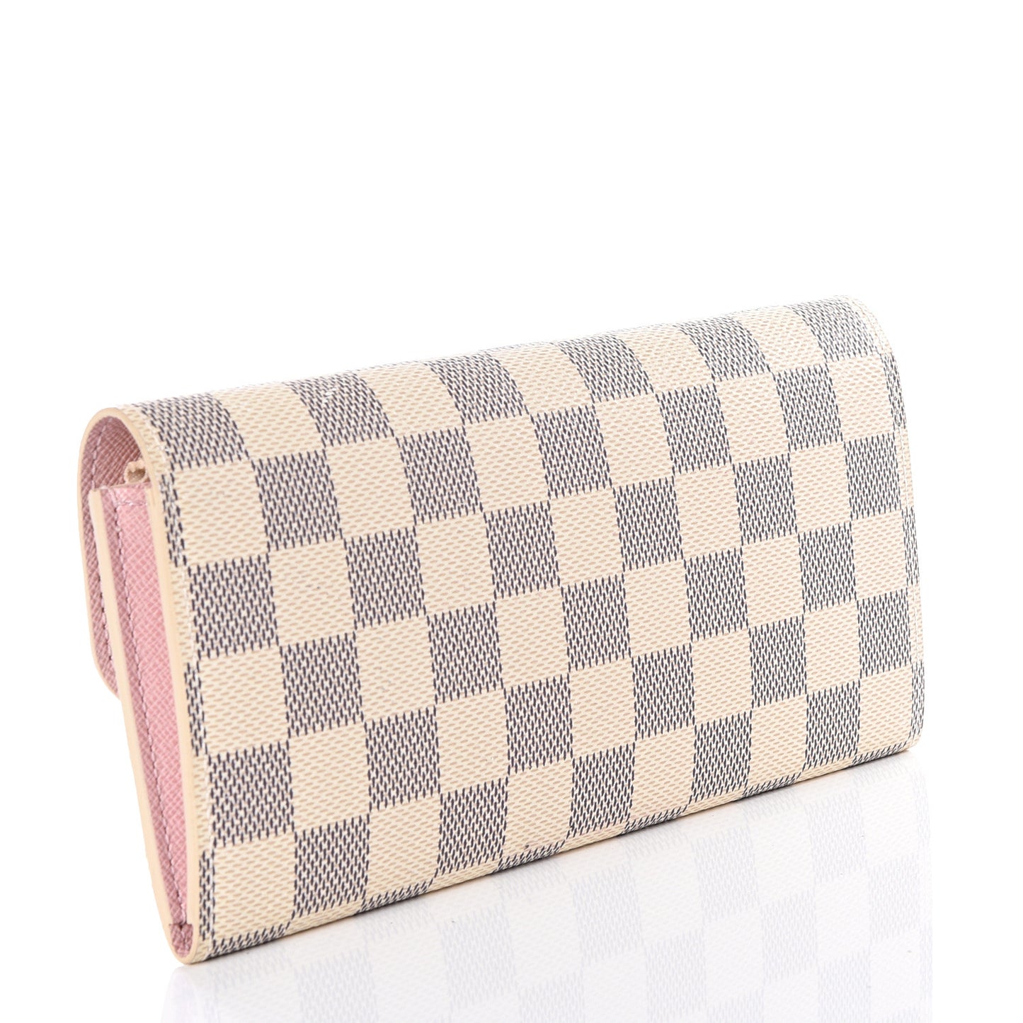 Damier Azur Emilie Wallet Rose Ballerine