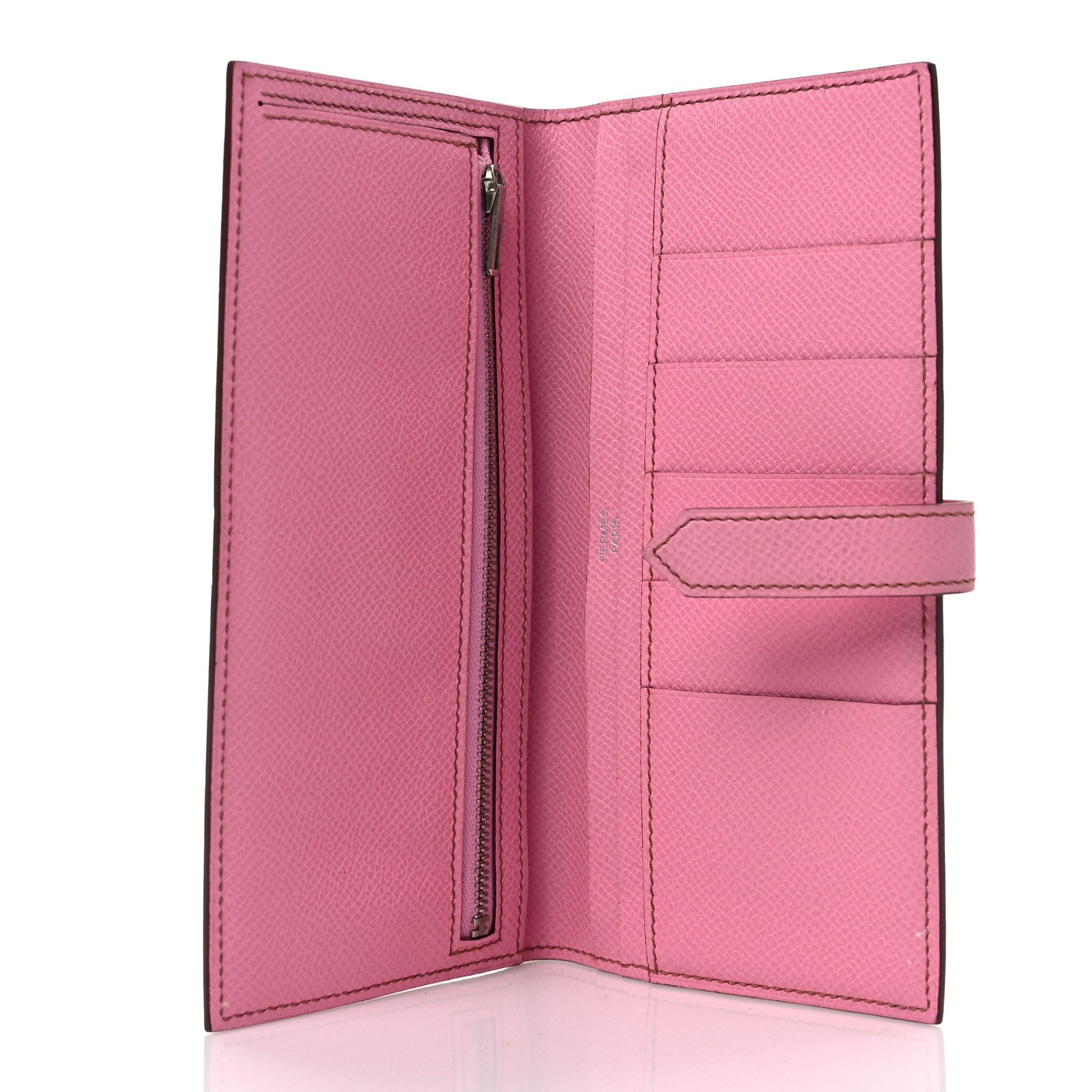 Hermes Epsom Bearn Gusset Wallet 5P Pink 5 of 7