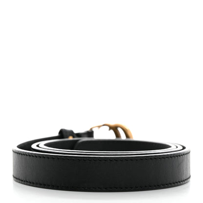 Gucci Calfskin Double G 20mm Belt 85 34 Black 2 of 5