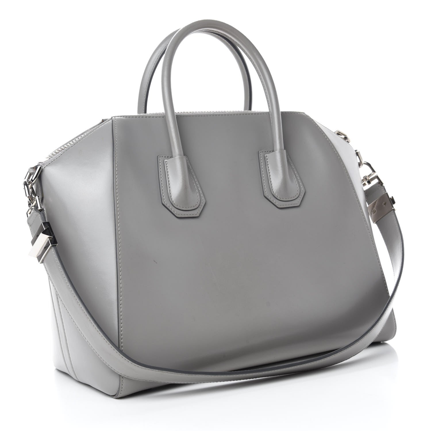 Givenchy Shiny Lord Calfskin Medium Antigona Pearl Grey 3 of 14