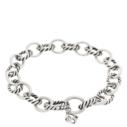 David Yurman Sterling Silver 10mm Medium Oval Link Bracelet 2 of 3