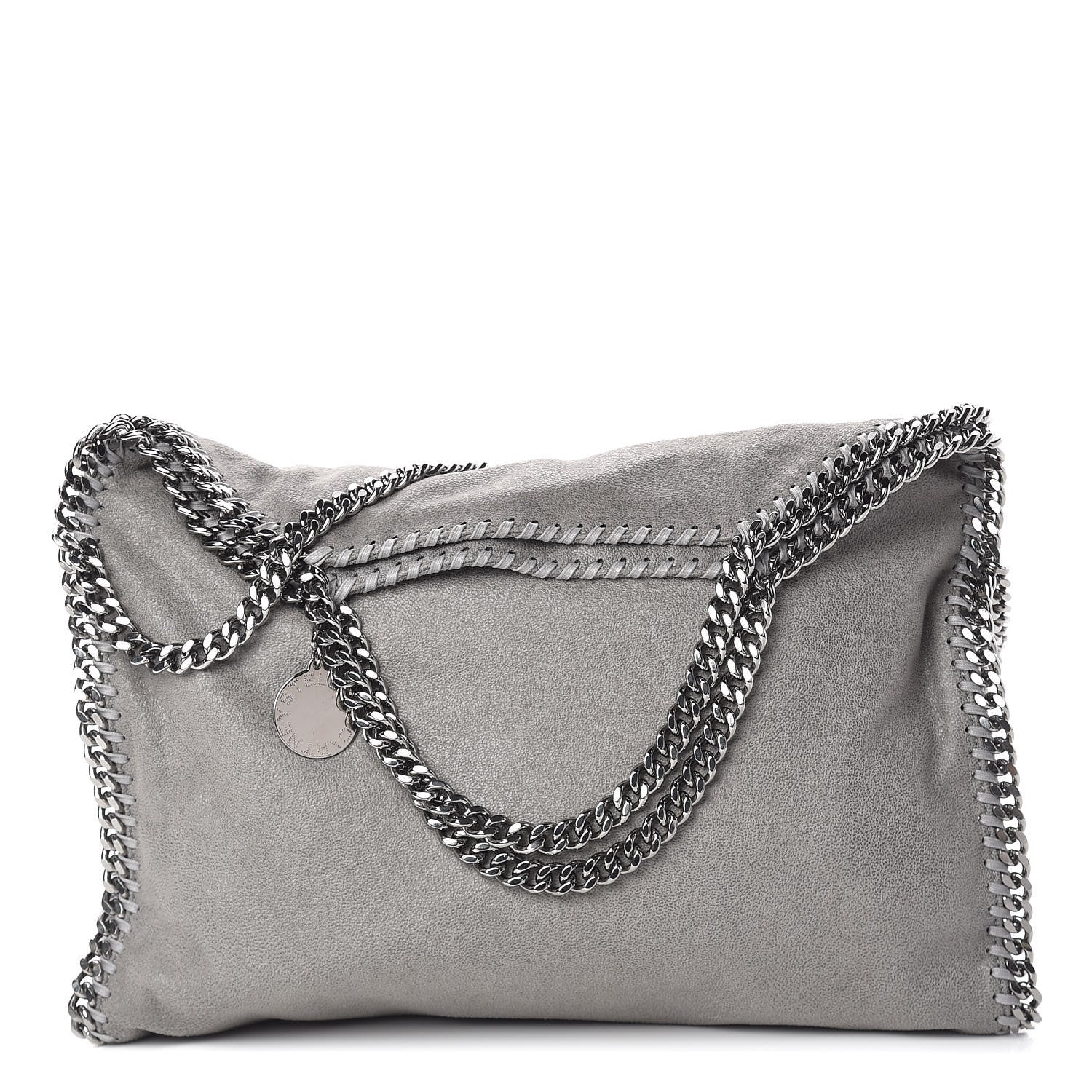 Stella McCartney Shaggy Deer Falabella Fold Over Tote Grey 1 of 12