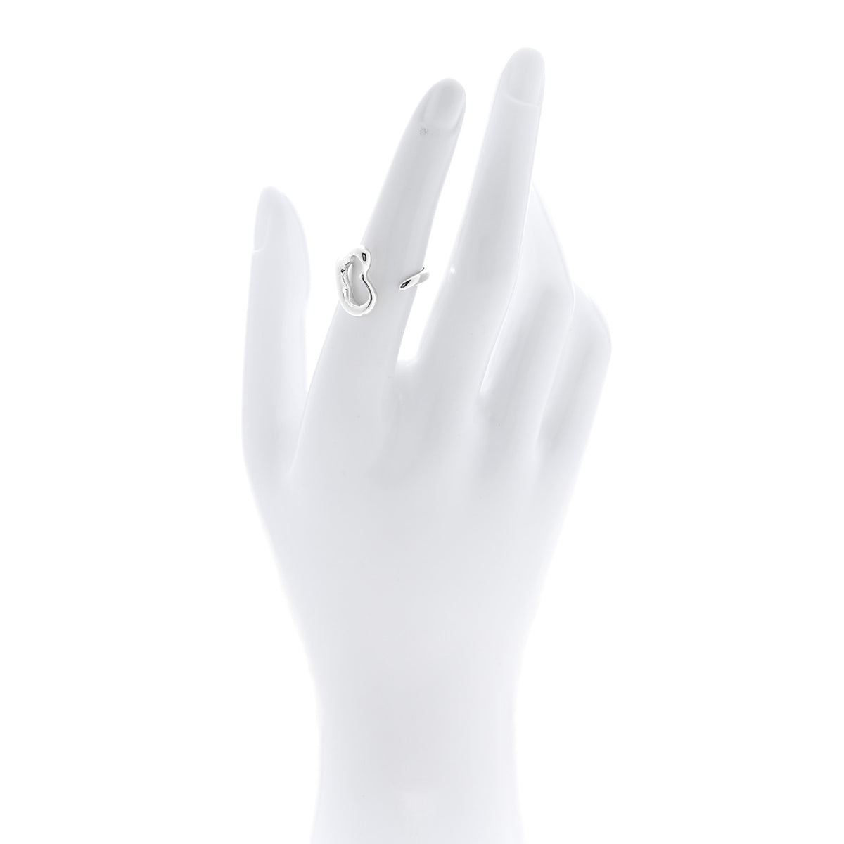 Sterling Silver Elsa Peretti Open Heart Ring 52 6