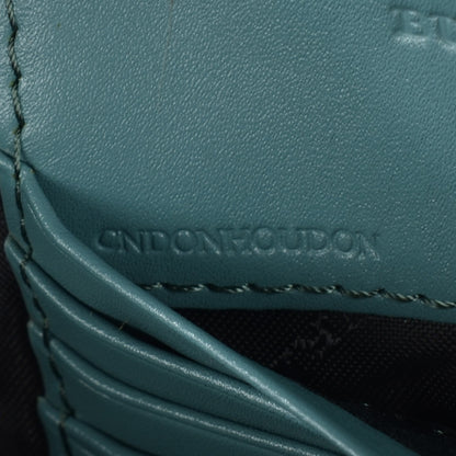Burberry Signature Grain Calfskin Check Embossed Peyton Crossbody Clutch Bag Celadon Blue 7 of 8