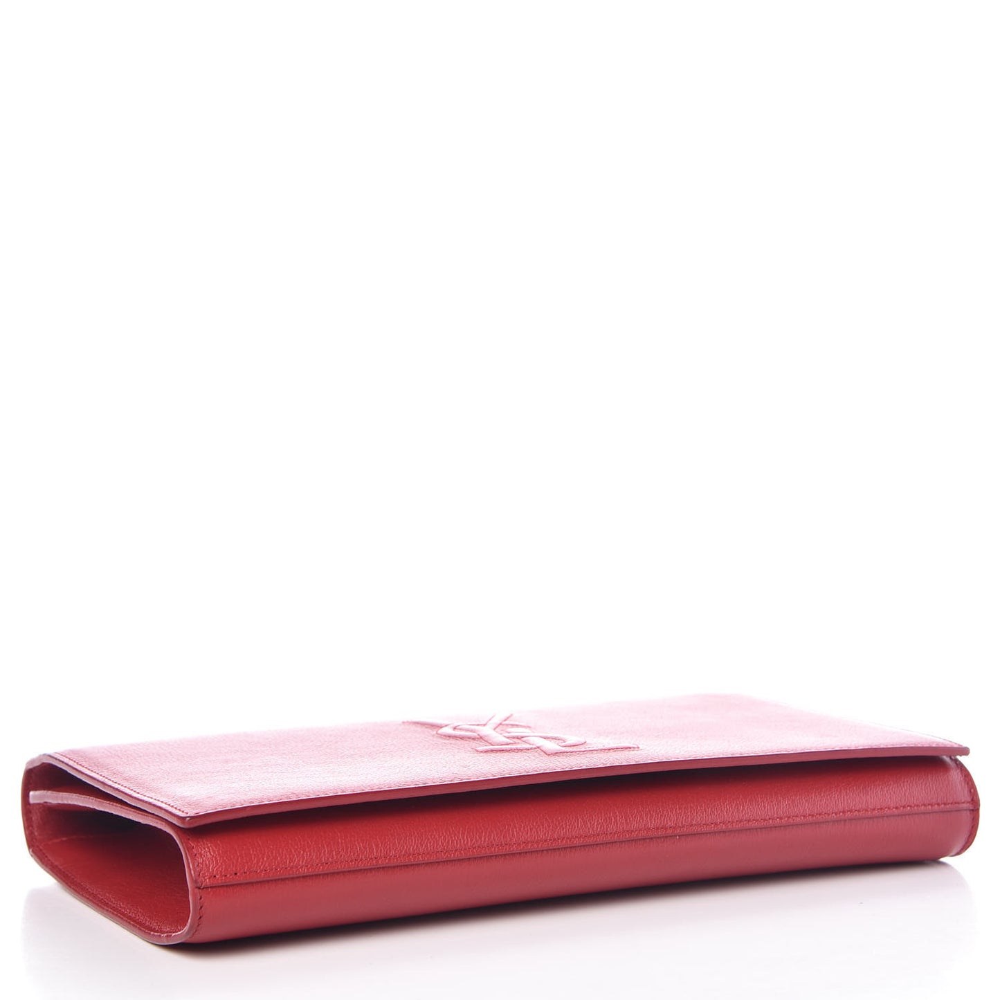 Calfskin Monogram Large Belle De Jour Clutch Red