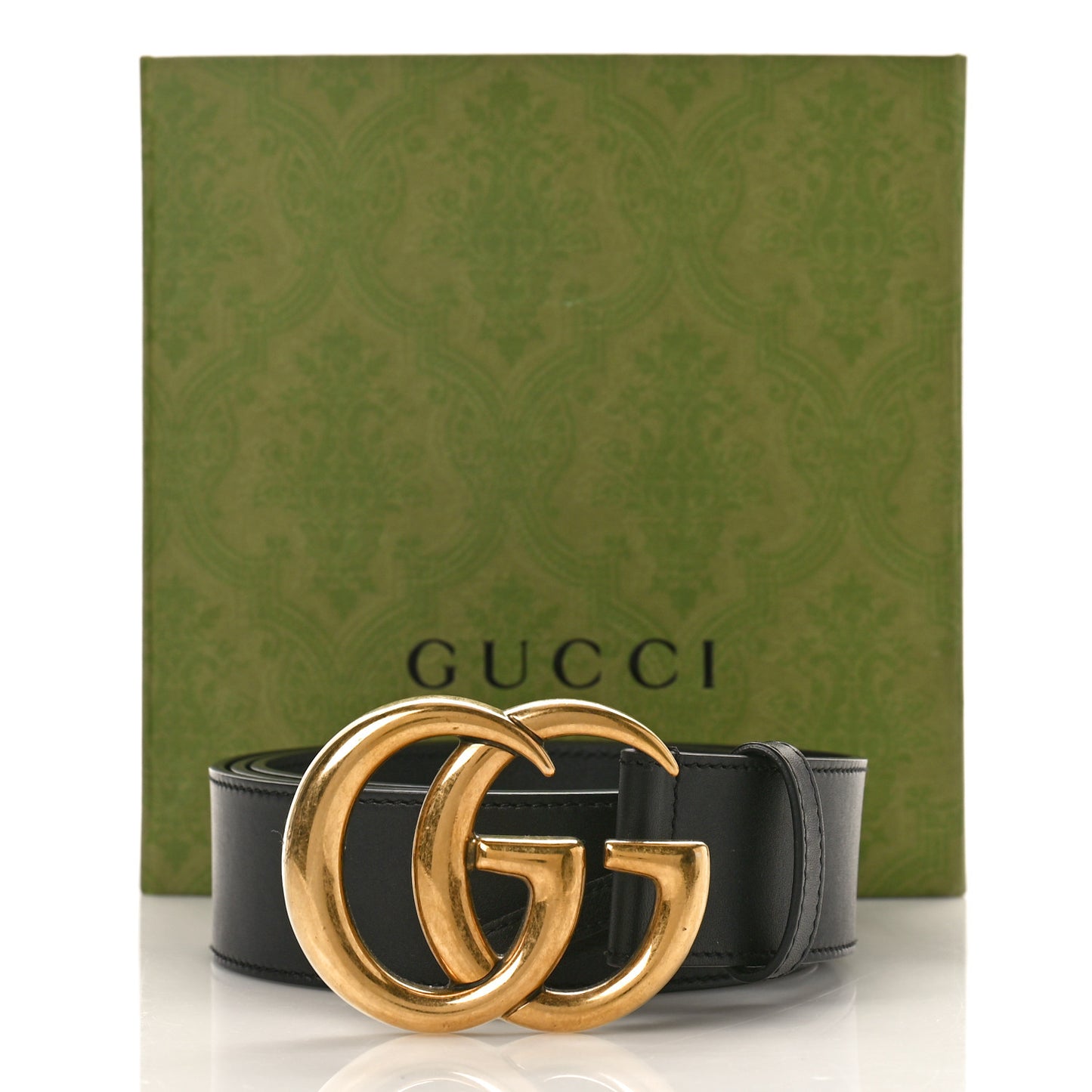 Calfskin Double G 40mm Belt 95 38 Black