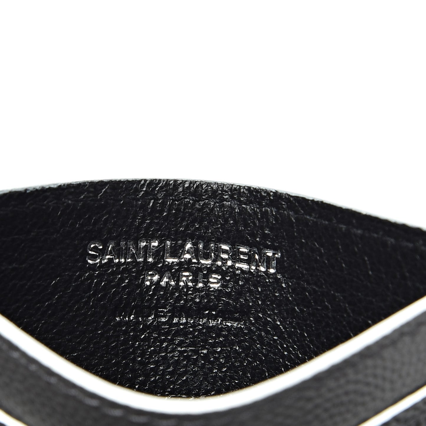 Grain De Poudre Monogram Credit Card Case Grey