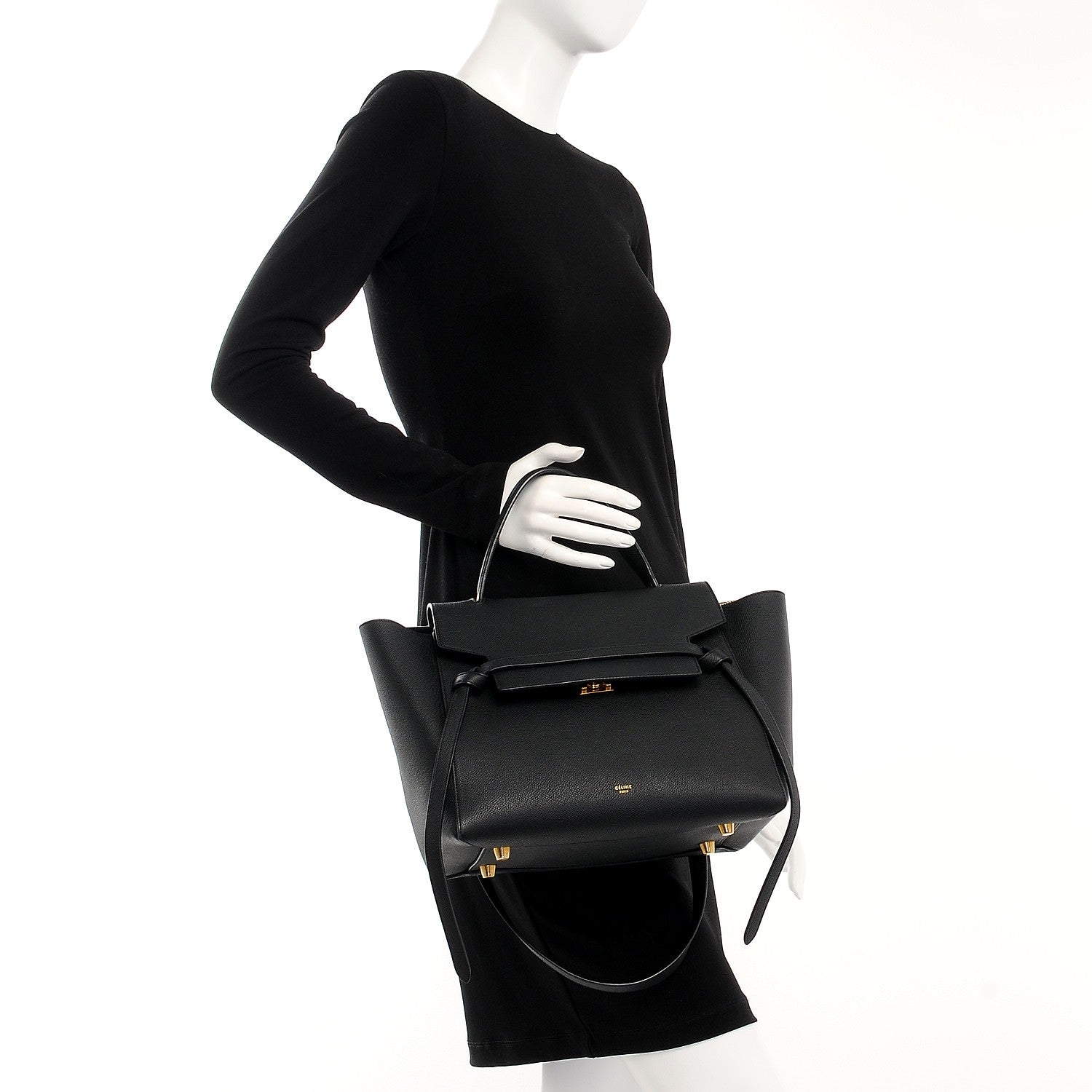 Celine Baby Grained Calfskin Mini Belt Bag Black 4 of 26