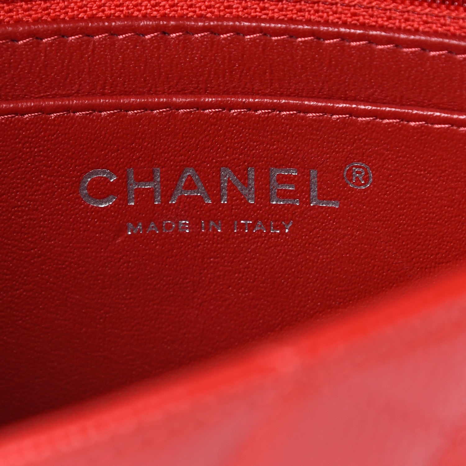 Chanel Caviar Quilted Mini Rectangular Flap Red 5 of 10