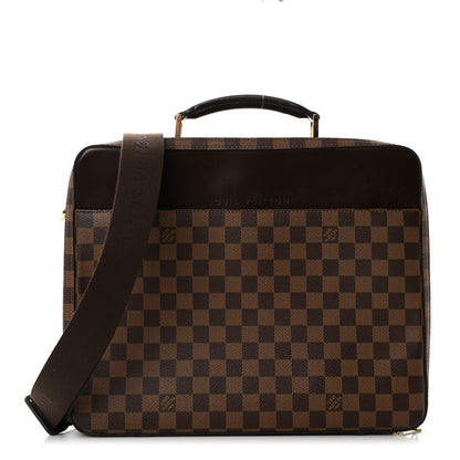 Louis Vuitton Damier Ebene Porte Ordinateur Sabana Computer Case 1 of 9