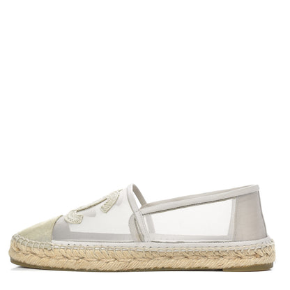 Chanel Mesh Grosgrain CC Espadrilles 38 Beige 1 of 11