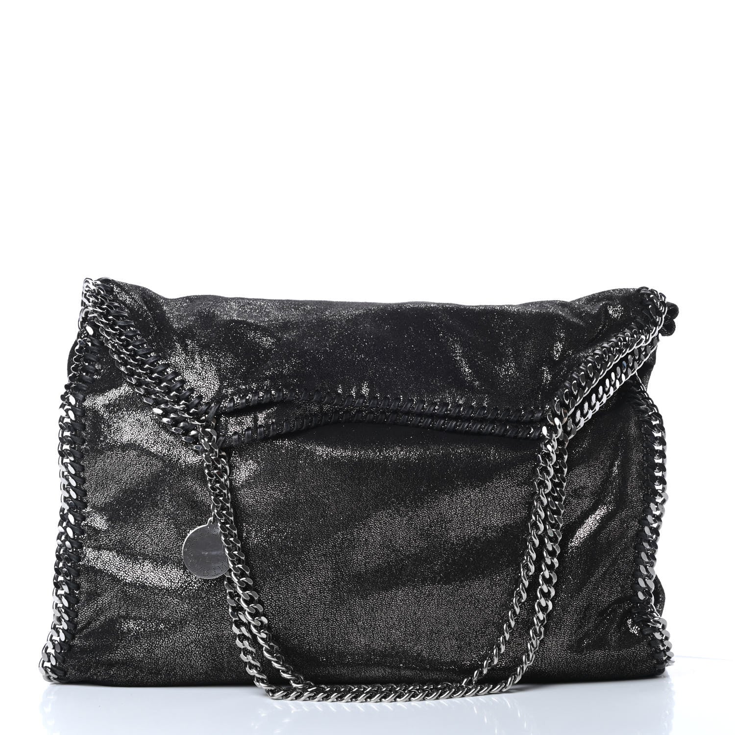 Stella McCartney Shaggy Deer Big Falabella Tote Ruthenium 3 of 12