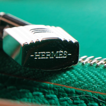 Hermes Chevre Mysore Kelly Longue Wallet Menthe 12 of 16