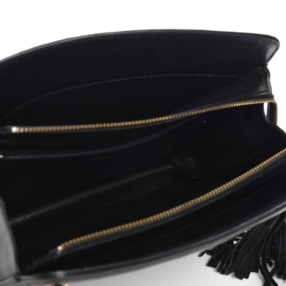 Chanel Lambskin Quilted Tassel Bag Black 5 of 9