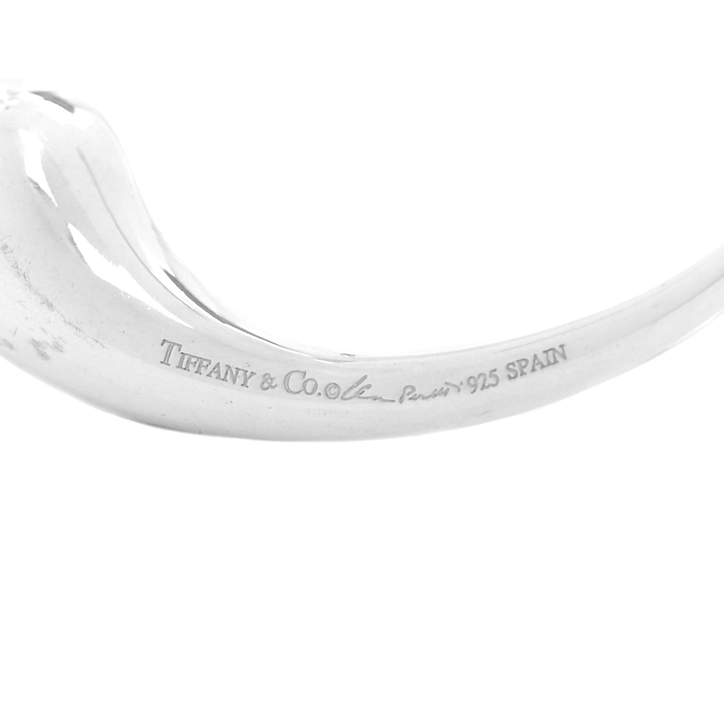 Sterling Silver Elsa Peretti Teardrop Hoop Earrings