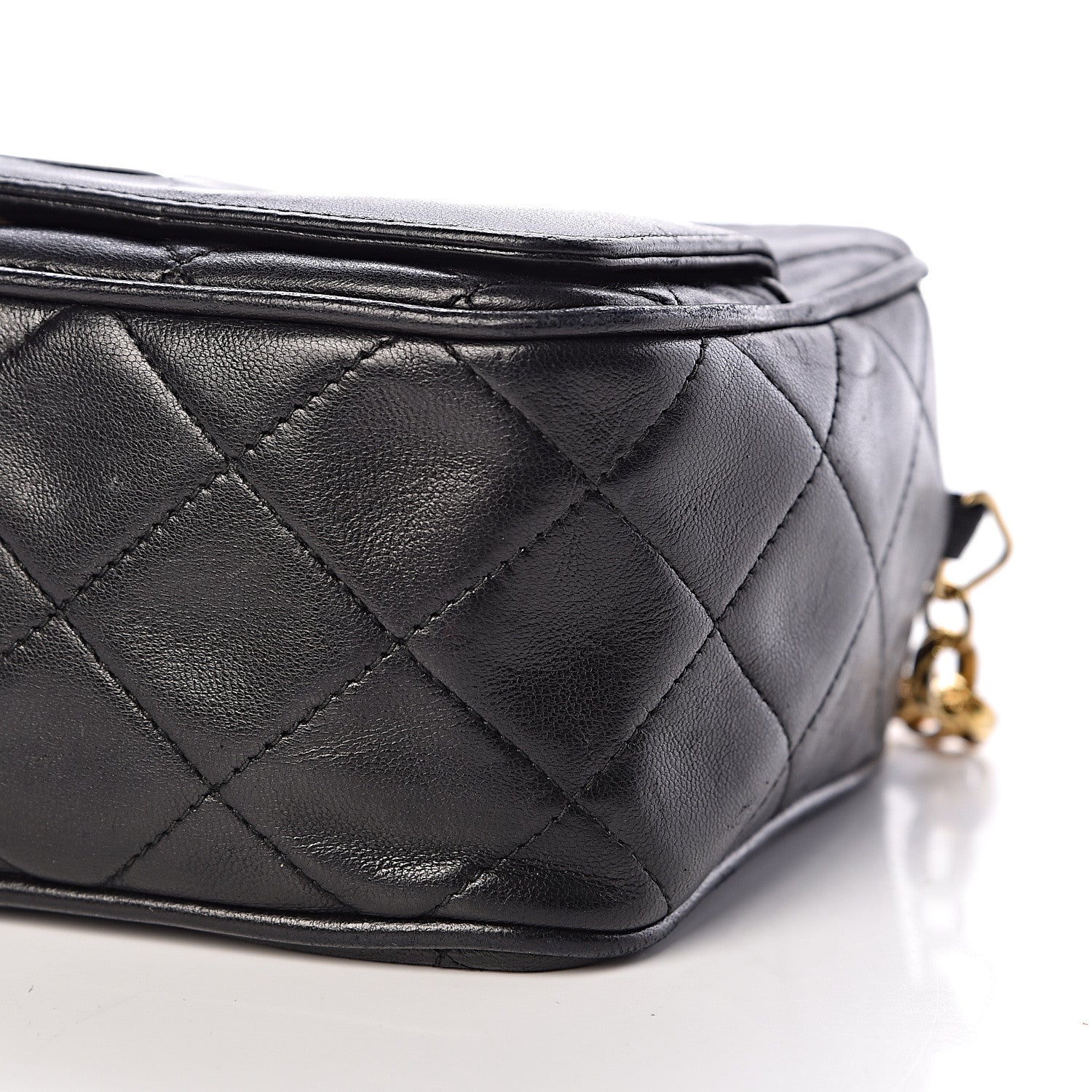 Chanel Lambskin Quilted Tassel Camera Case Black 9 of 10