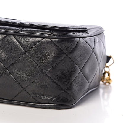 Chanel Lambskin Quilted Tassel Camera Case Black 9 of 10