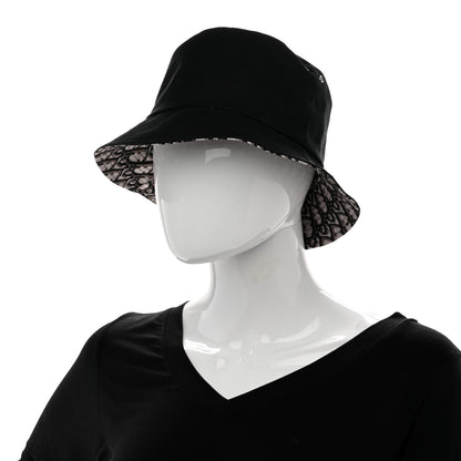 Christian Dior Oblique Reversible Teddy-D Brim Bucket Hat 57 Black 8 of 12