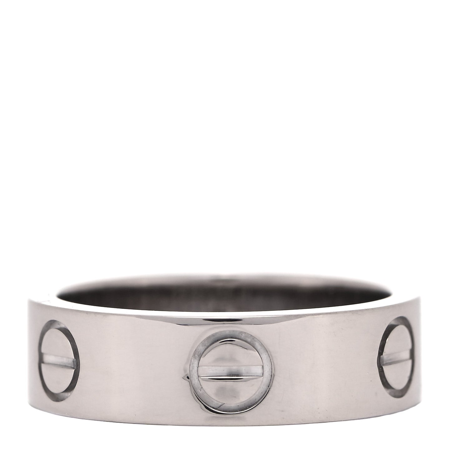 18K White Gold 5.5mm LOVE Ring 51 5.75