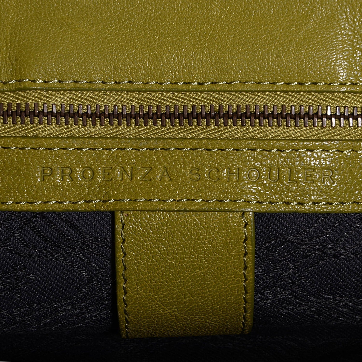 Proenza Schouler Lambskin Medium PS1 Satchel Olive 13 of 14