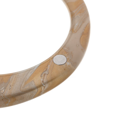 Hermes Lacquered Wood GM Stellair Bangle Bracelet T2 Black 4 of 5