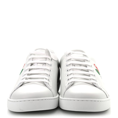 Gucci Calfskin Miro Soft Tennis Embroidered Womens Ace Sneakers 41 White Rio Blue 2 of 7