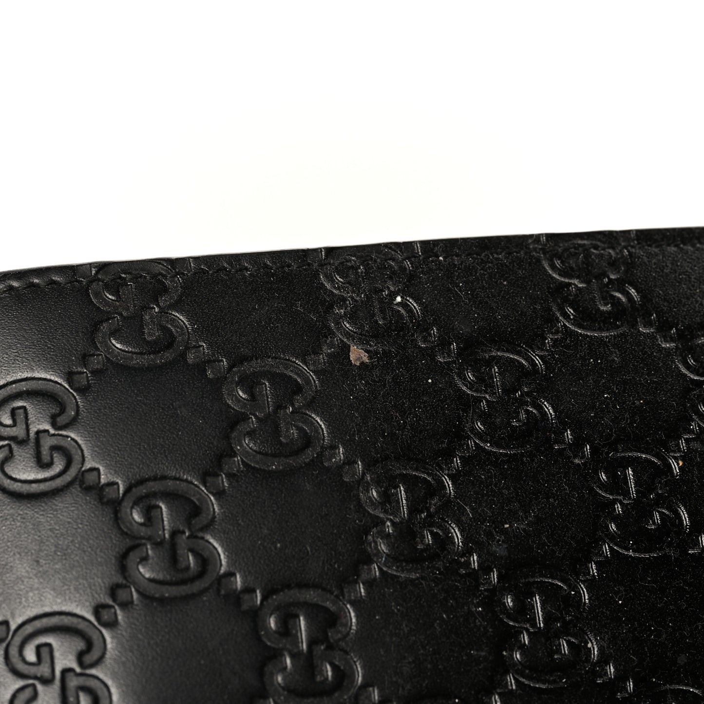 Guccissima Padlock Clutch Black