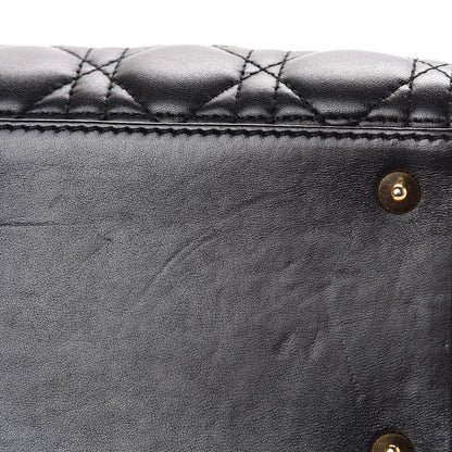 Christian Dior Lambskin Cannage Medium Lady Dior Black 11 of 11