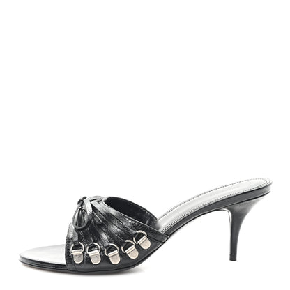 Balenciaga Agneau Arena Cagole Bow 70mm Sandals 38 Black 1 of 10