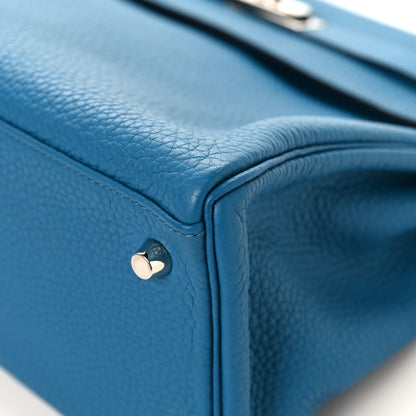 Hermes Togo Kelly Retourne 32 Bleu Izmir 12 of 12