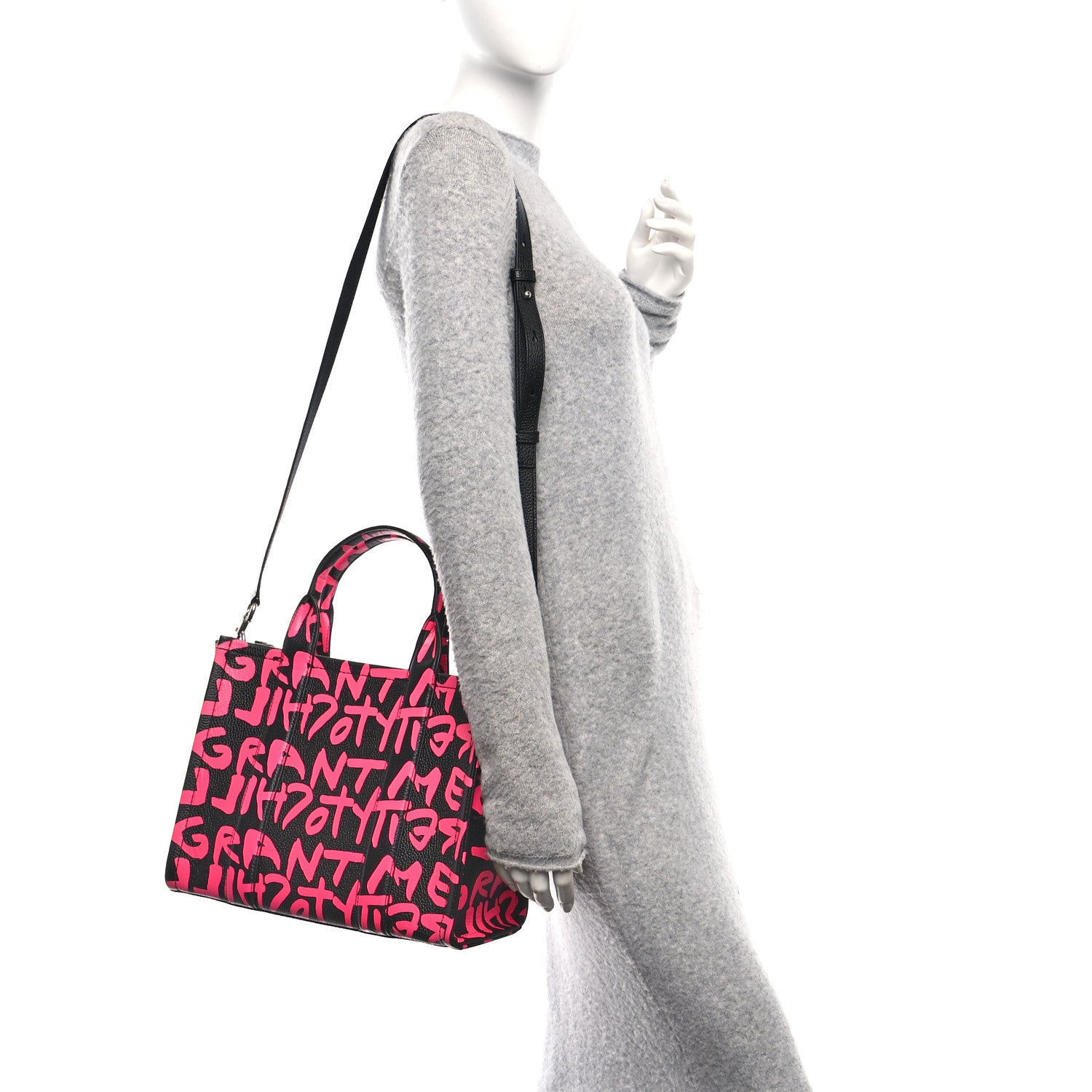 Marc Jacobs X STEPHEN SPROUSE Grained Calfskin Medium The Tote Bag