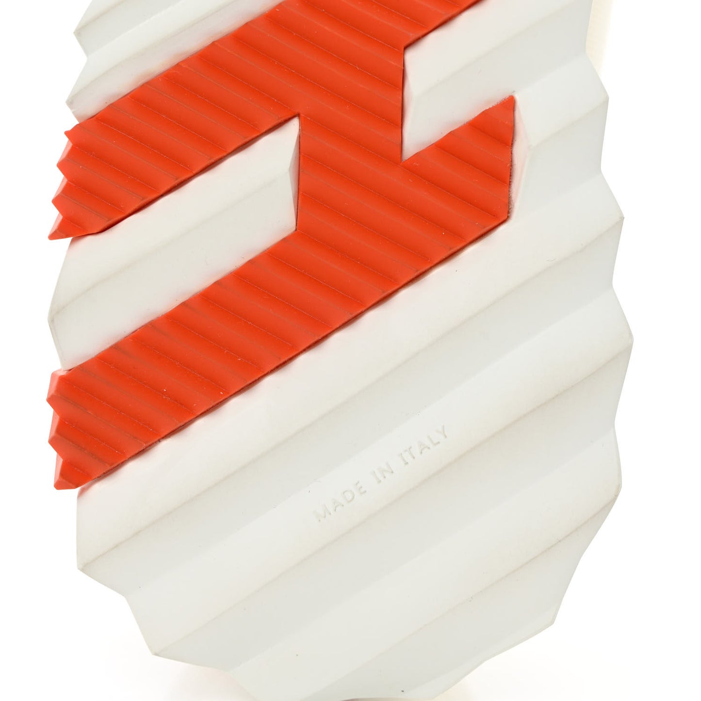 Technical Canvas Suede Goatskin Mens Bouncing Sneakers 44 White Orange