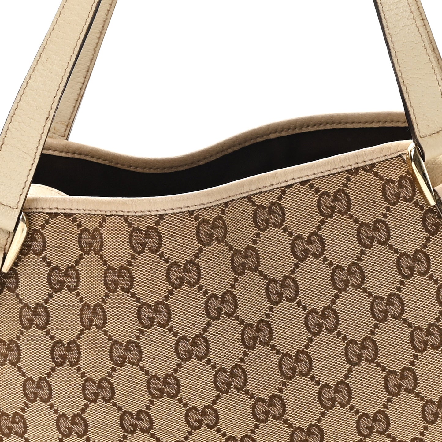 Monogram Medium Abbey Shoulder Bag Off White