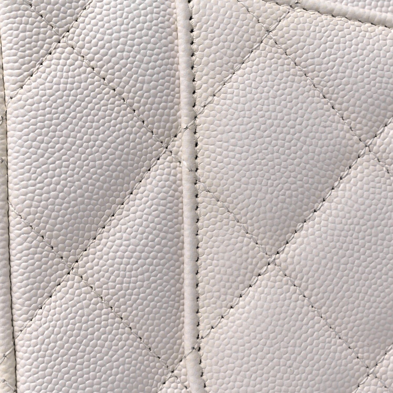 Chanel Caviar Quilted Jumbo Double Flap White 19 of 21