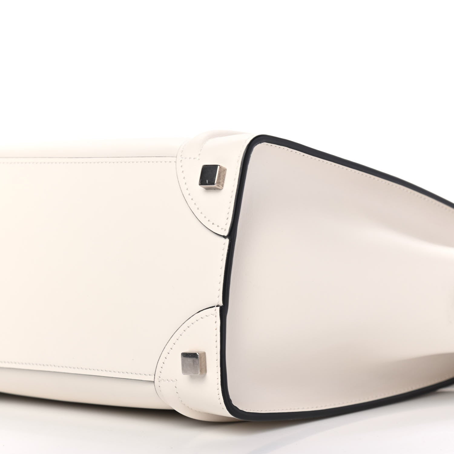 Celine Smooth Calfskin Micro Luggage White 6 of 8