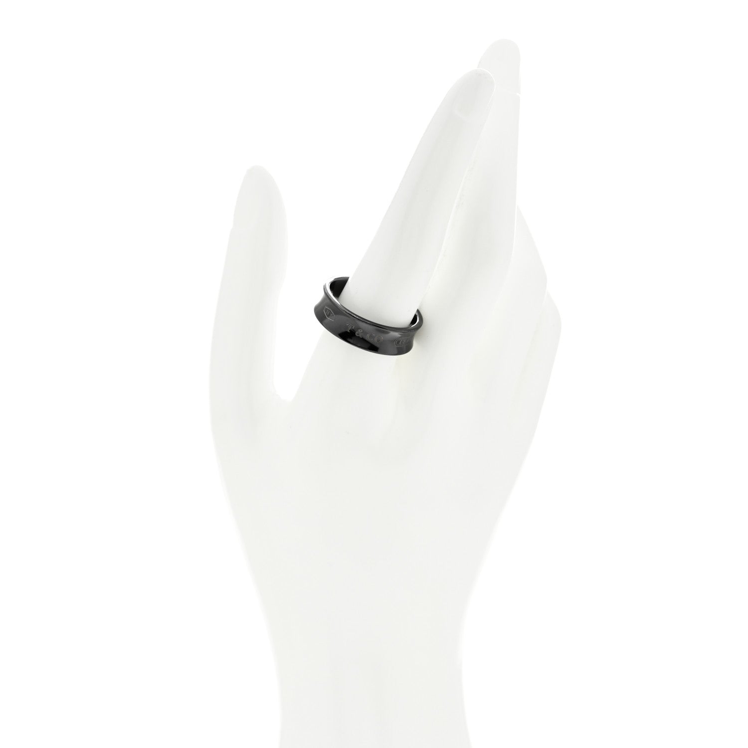 Tiffany Titanium 1837 Band Ring 65 11 2 of 5