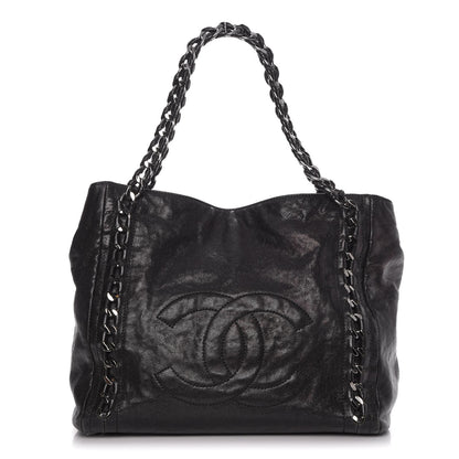 Chanel Glazed Caviar Modern Chain Tote Black 1 of 9