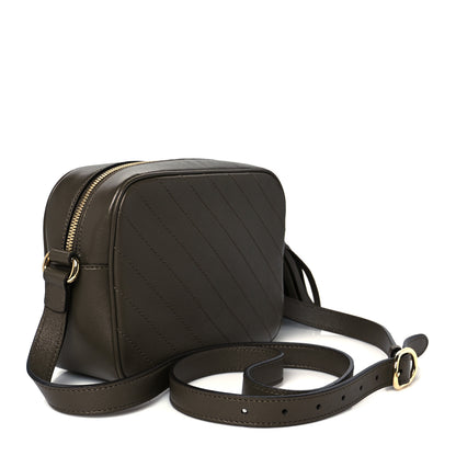 Gucci Sakai Be Green Calfskin Diagonal Stitched Small Blondie Shoulder Bag Craclet Brown 3 of 10