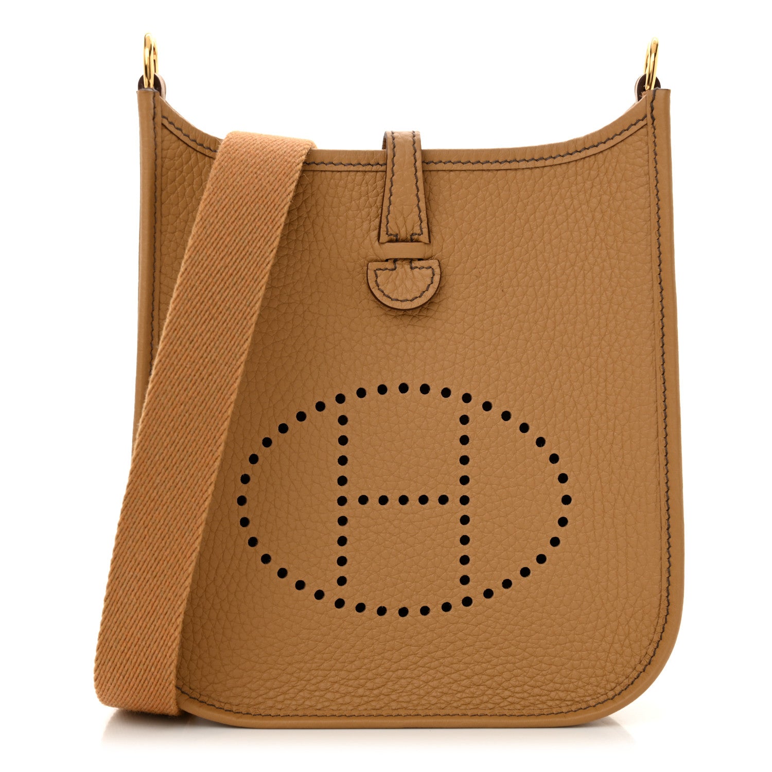 Hermes Taurillon Clemence Evelyne TPM Biscuit 1 of 11