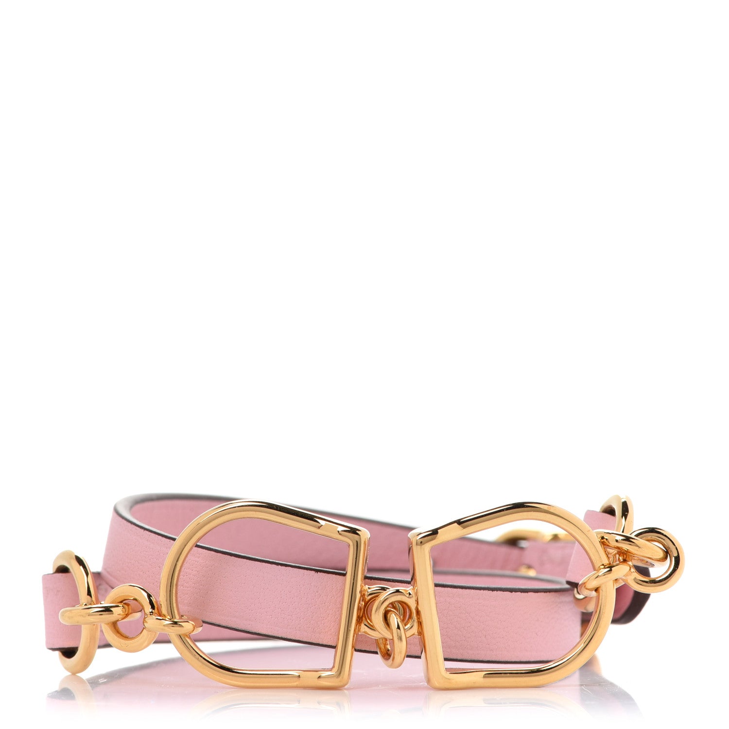 Hermes Swift Etrier Double Tour Bracelet T3 Mauve Sylvestre 1 of 8