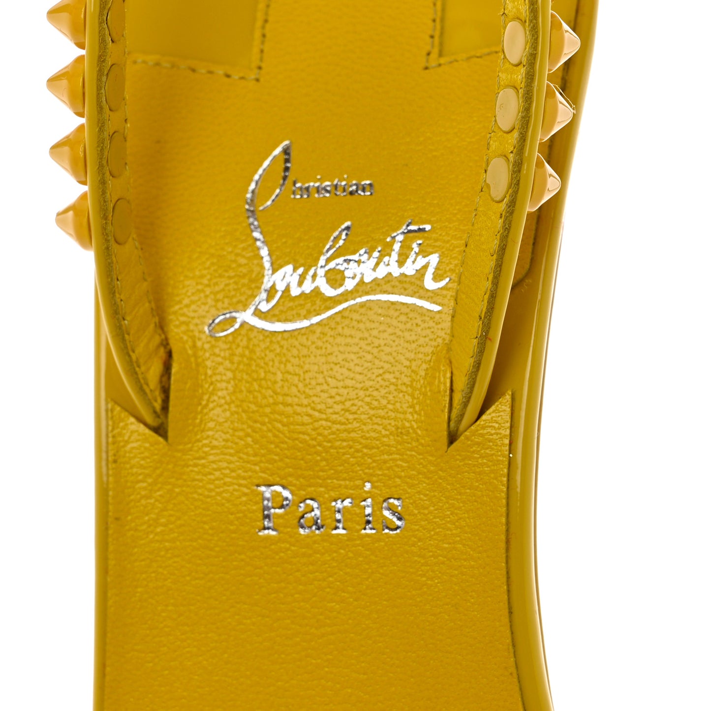 Patent Calfskin So Me 100 Sandals 37.5 Yellow