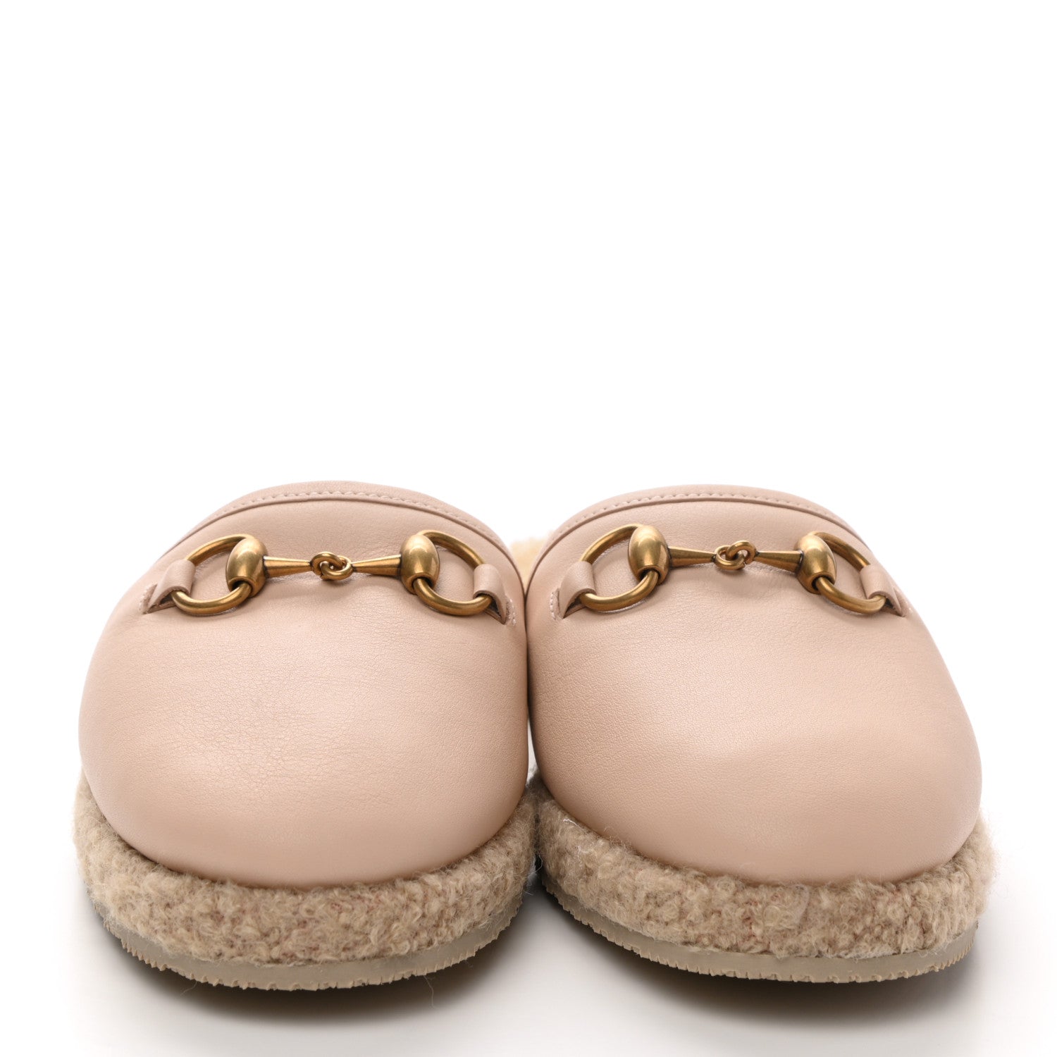 Gucci Nappa Wool Womens Fria Slippers 38 Skin Rose Butterscotch 2 of 9