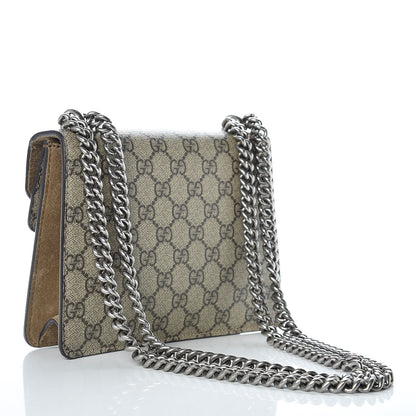 Gucci GG Supreme Monogram Mini Dionysus Shoulder Bag Taupe 4 of 12