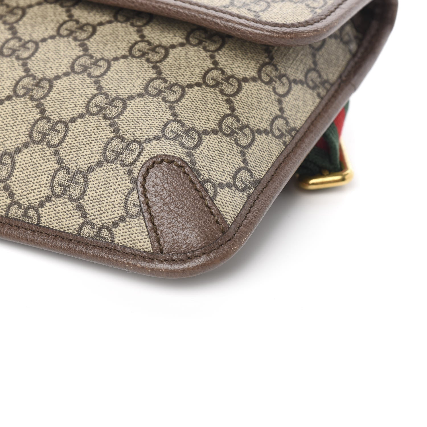 Gucci GG Supreme Monogram Neo Vintage Web Belt Bag Brown 9 of 10