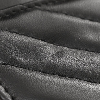 Chanel Lambskin Chevron Quilted Trendy CC Wallet On Chain WOC Black 12 of 12