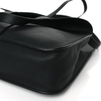 Hermes Taurillon Clemence Halzan 31 GM Black 9 of 10