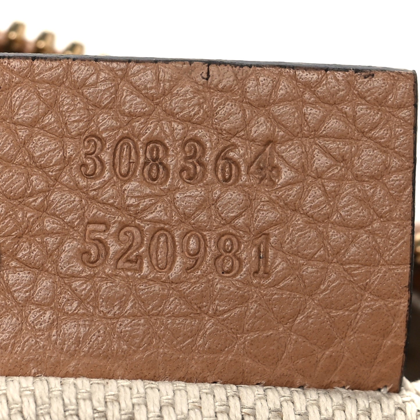 Pebbled Calfskin Small Soho Disco Bag Camelia